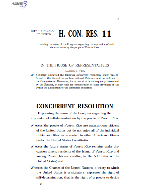 104th Congress - H.Con.Res.11