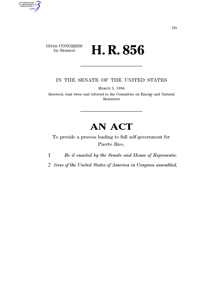 105th Congress - H.R.856