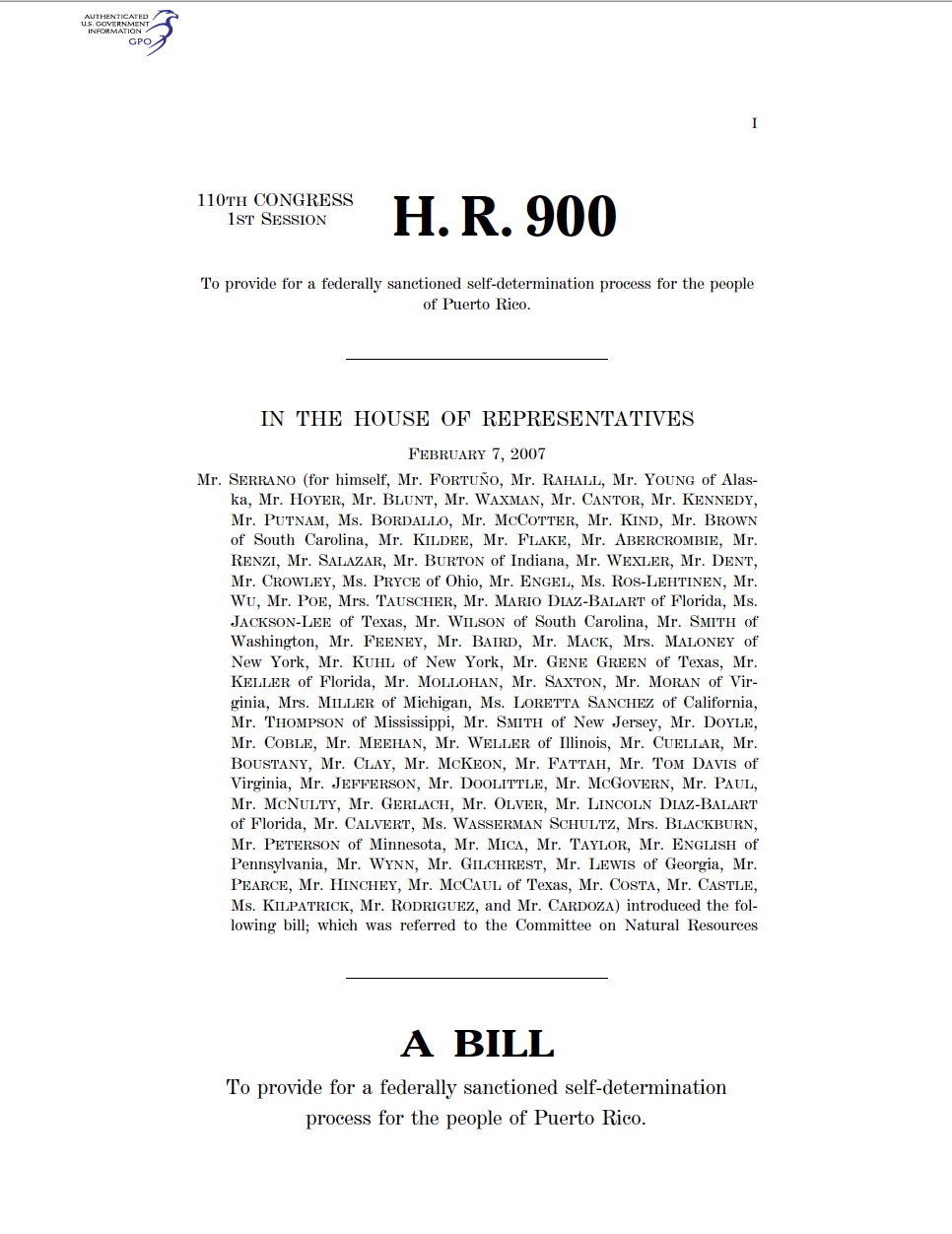 110th Congress - H.R.900