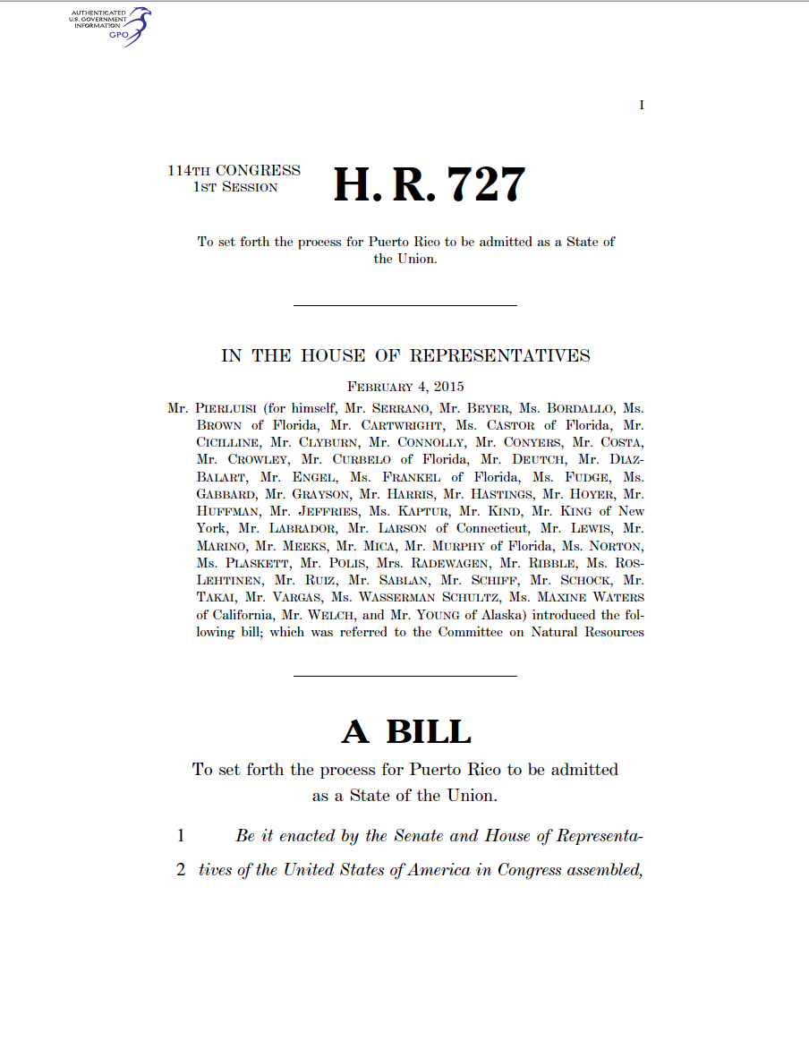 114th Congress - H.R.727