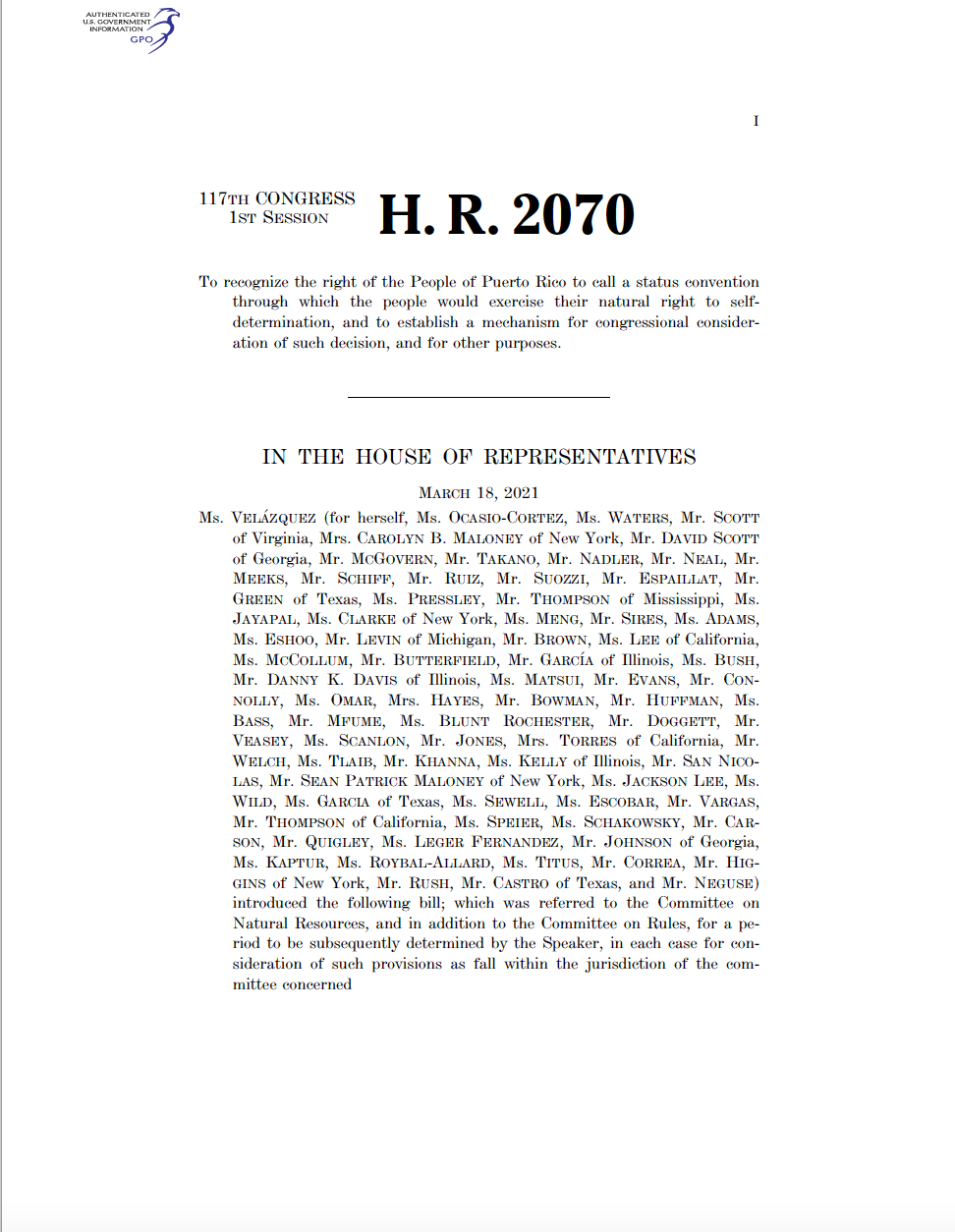 117th Congress - H.R.2070