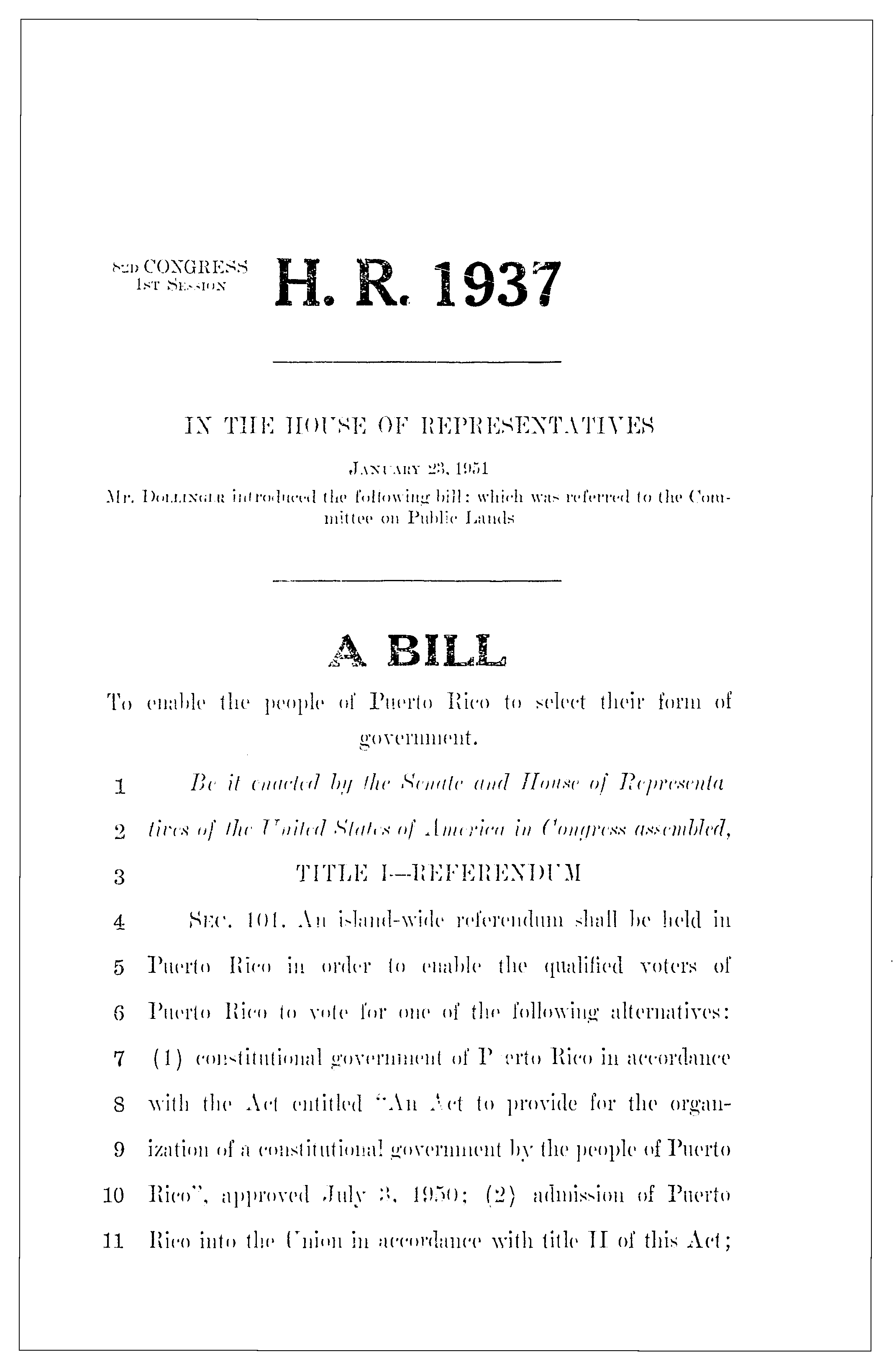 82nd Congress - H.R.1937