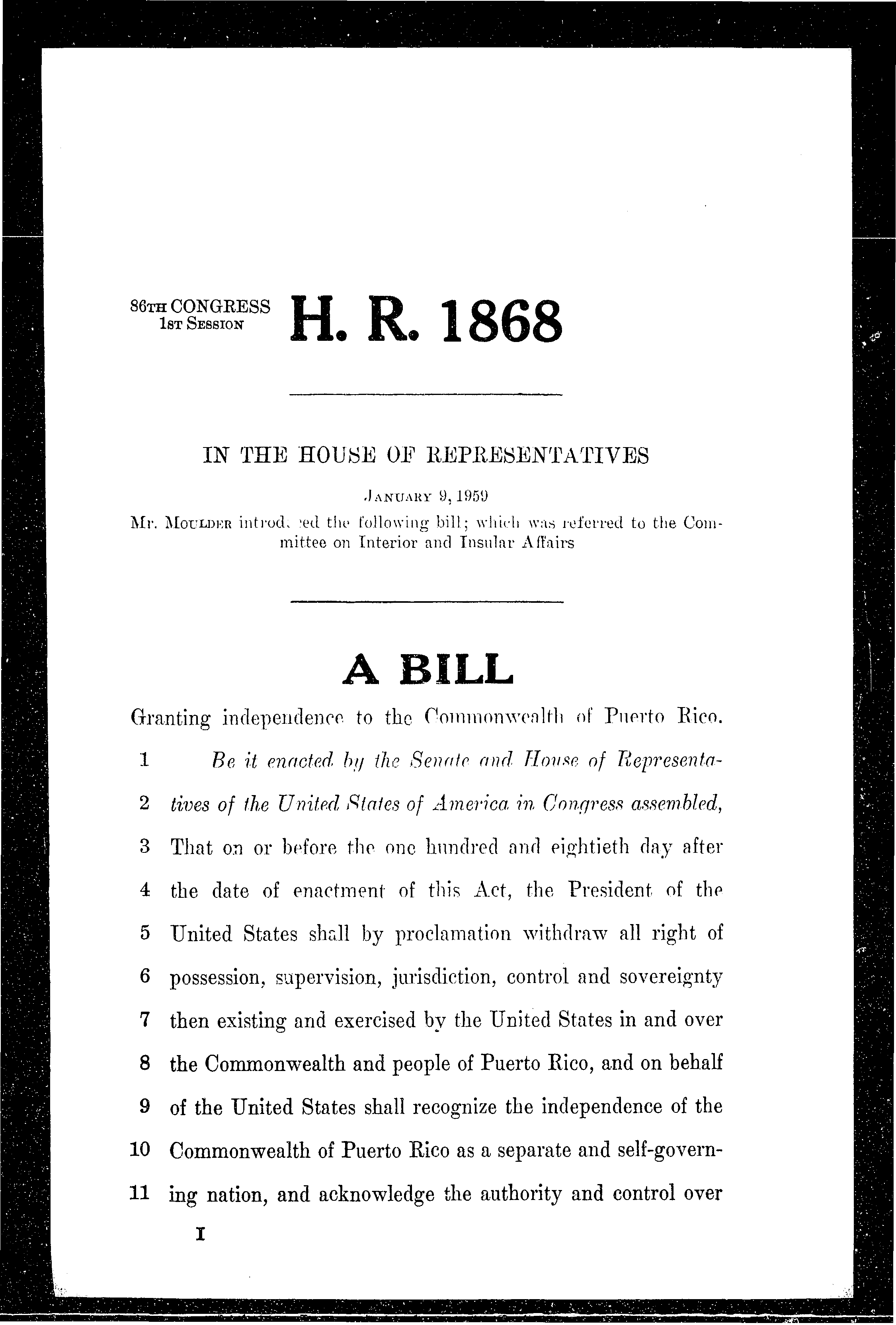 86th Congress - H.R.1868