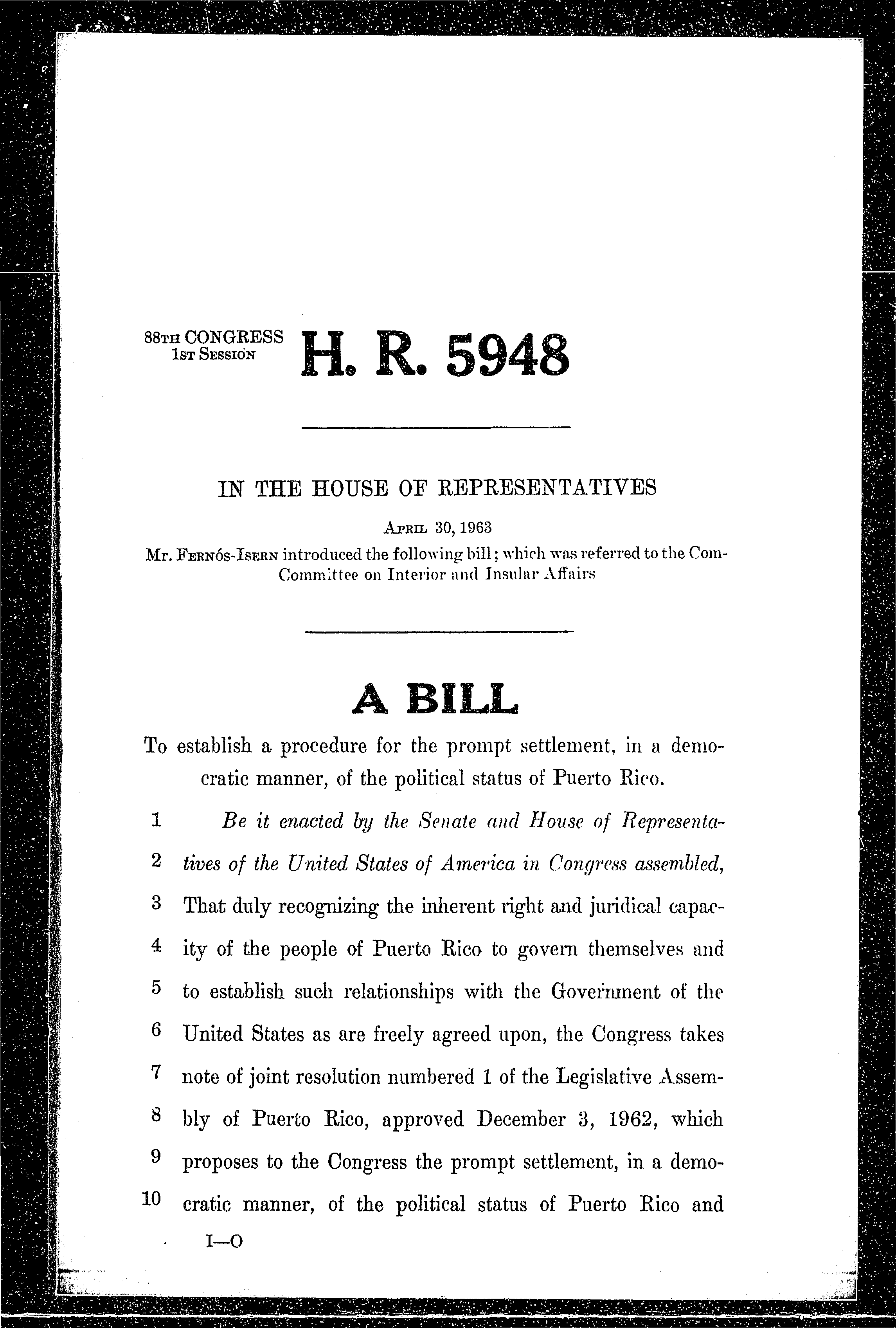 88th Congress - H.R.5948