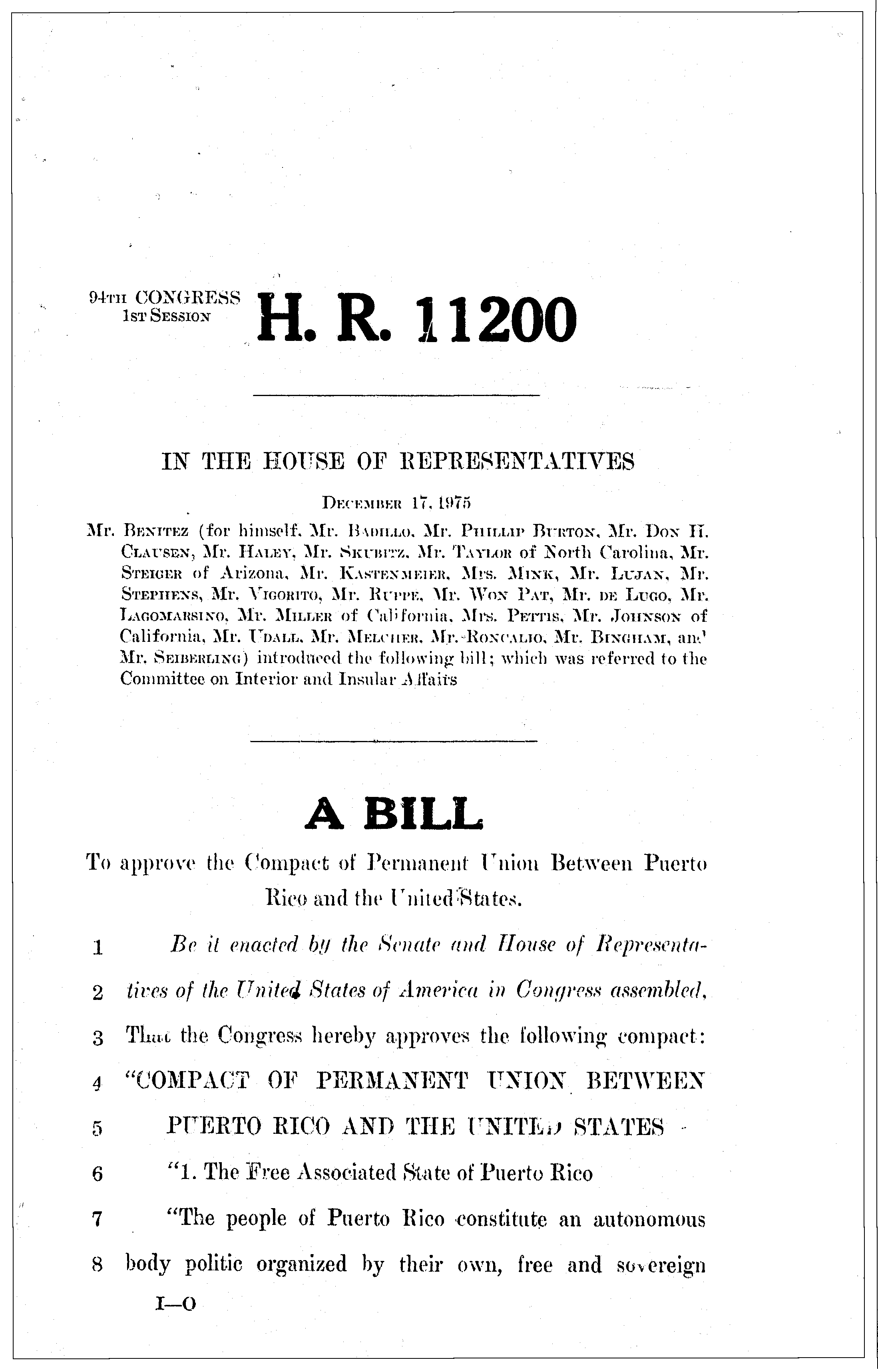 94th Congress - H.R.11200