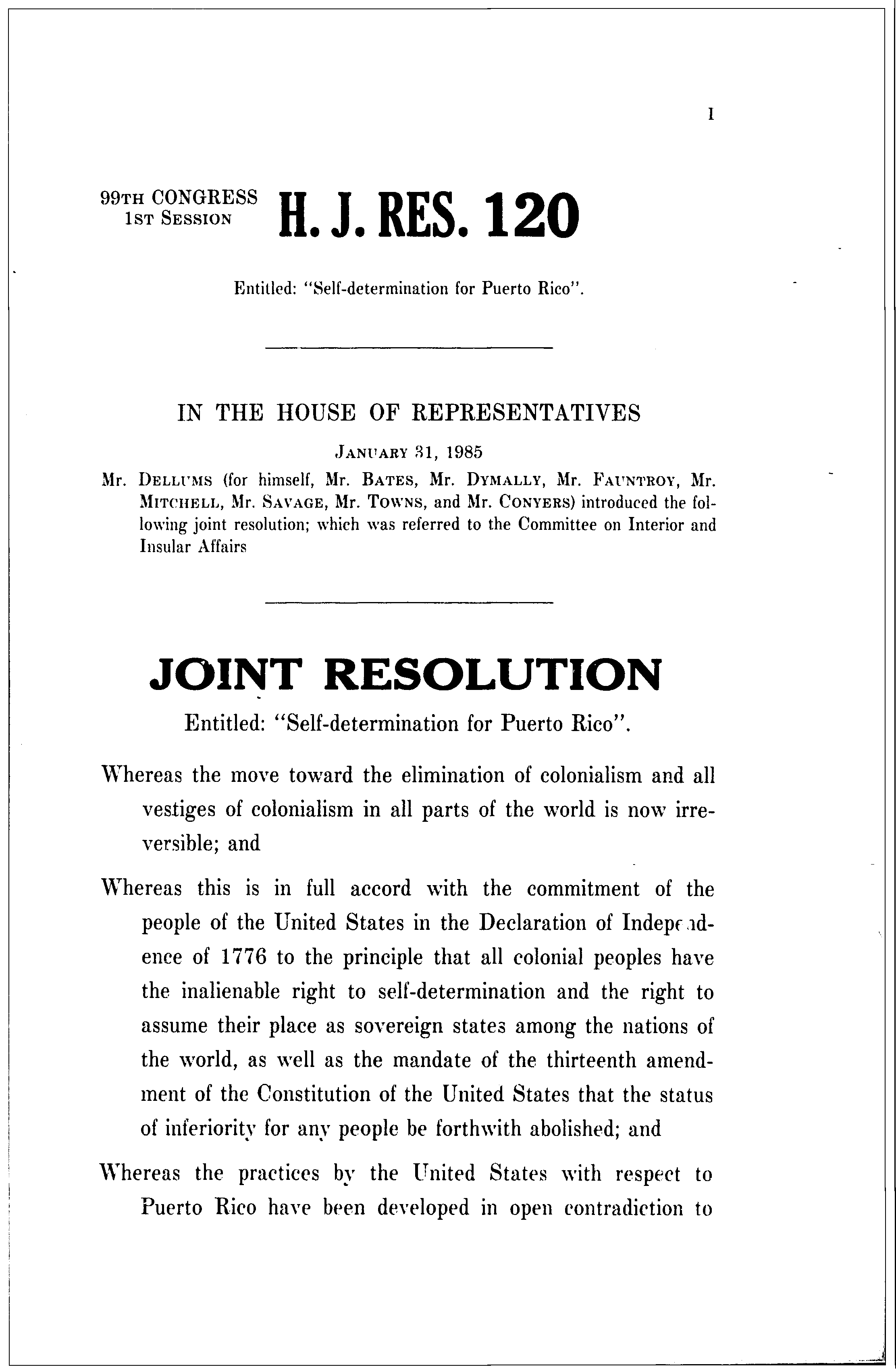 99th Congress - H.J.Res.120